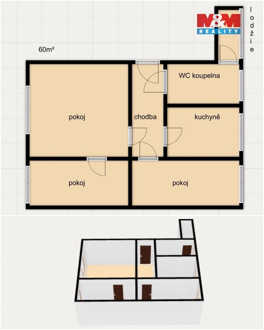 Prodej bytu 3+1 55 m² - foto 6