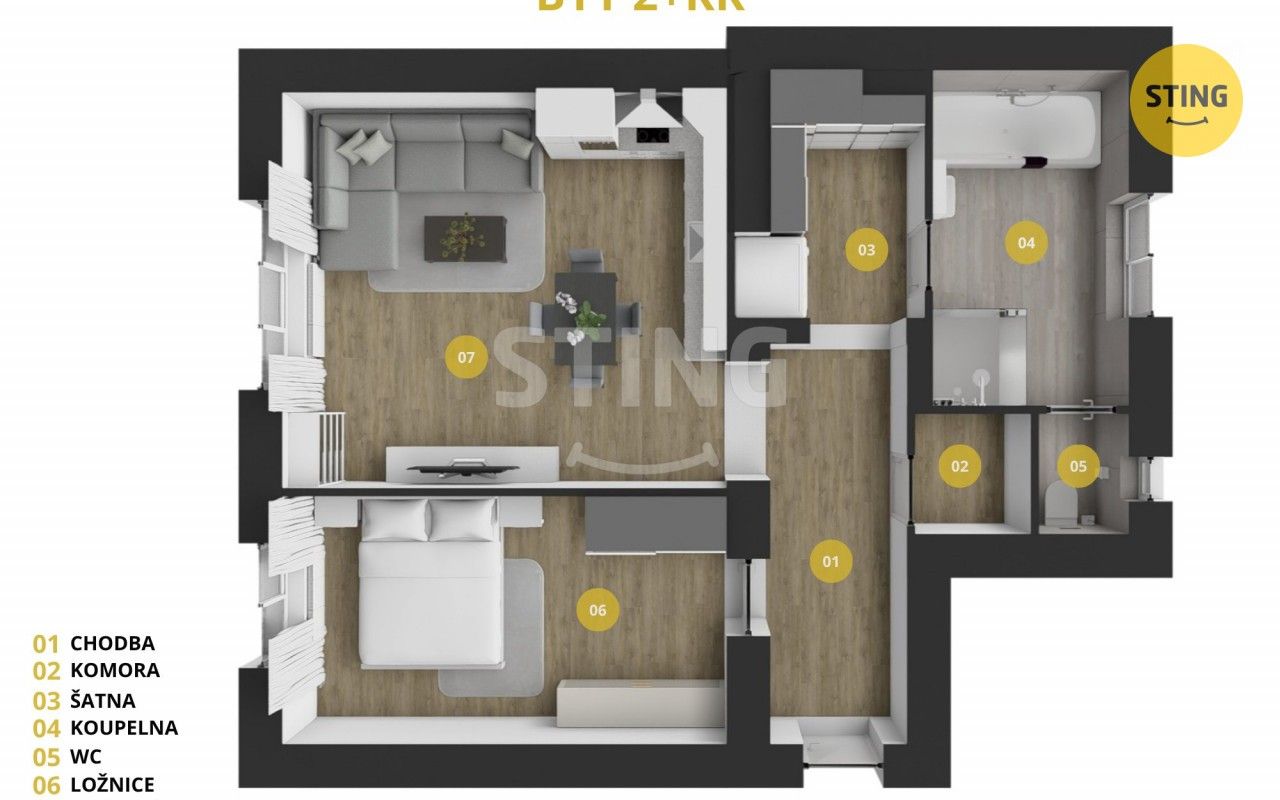 Prodej bytu 2+kk 62 m² - foto 10