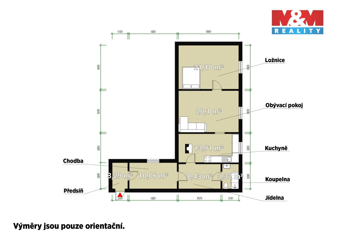 Prodej bytu 3+1 80 m² - foto 15