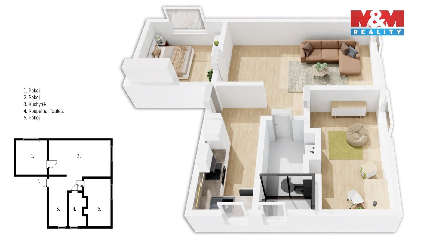 Prodej bytu 3+1 64 m² - foto 6