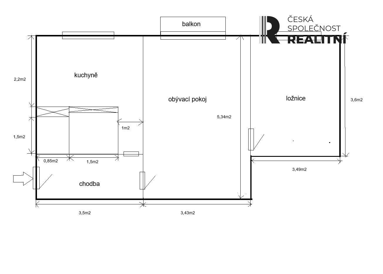 Prodej bytu 2+1 51 m² - foto 10