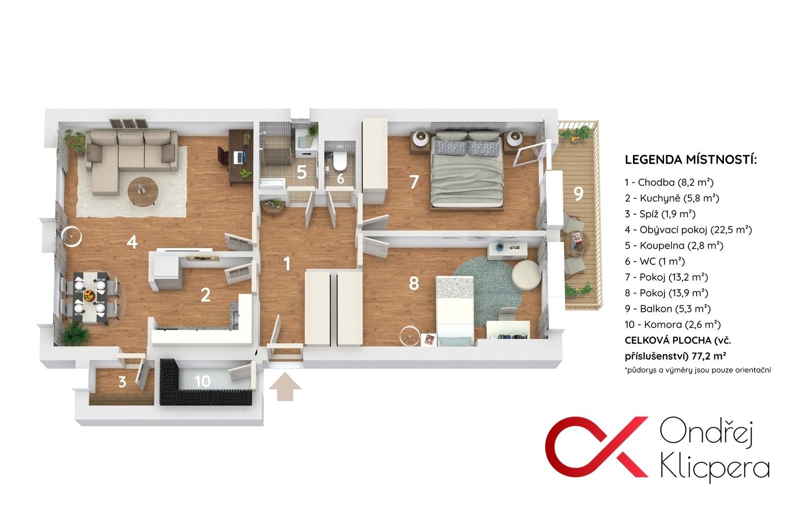 Prodej bytu 3+1 75 m² - foto 2