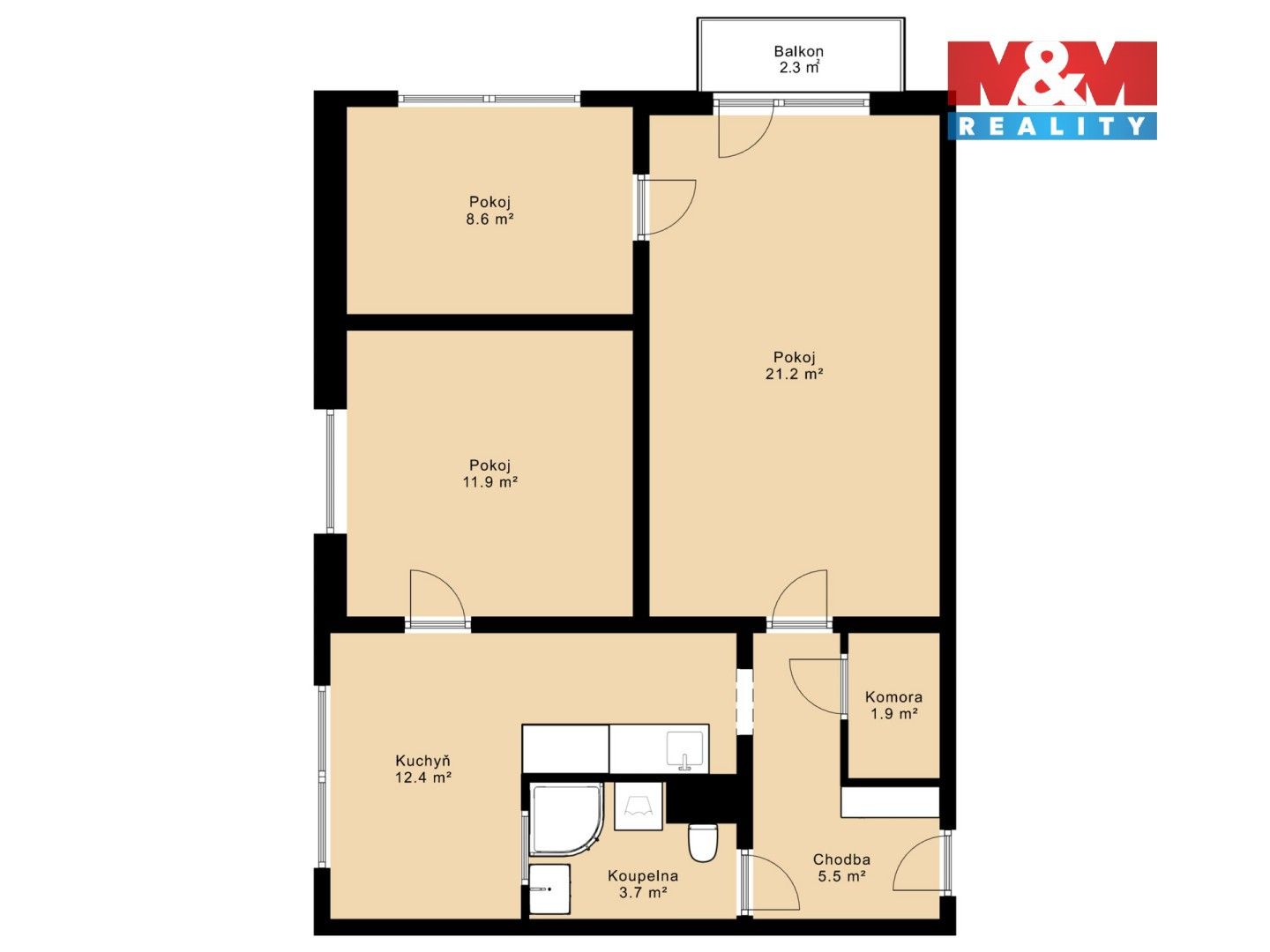 Prodej bytu 3+1 70 m² - foto 13