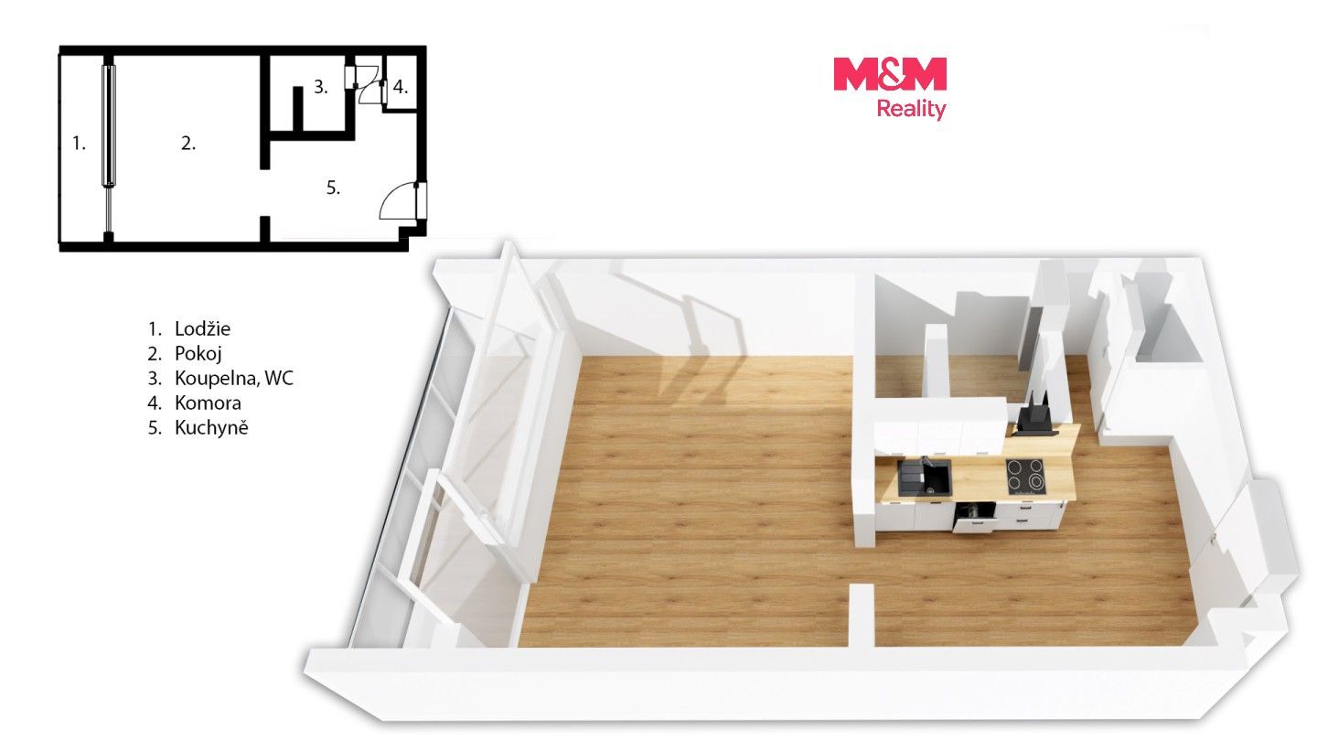 Prodej bytu 1+kk 35 m² - foto 1