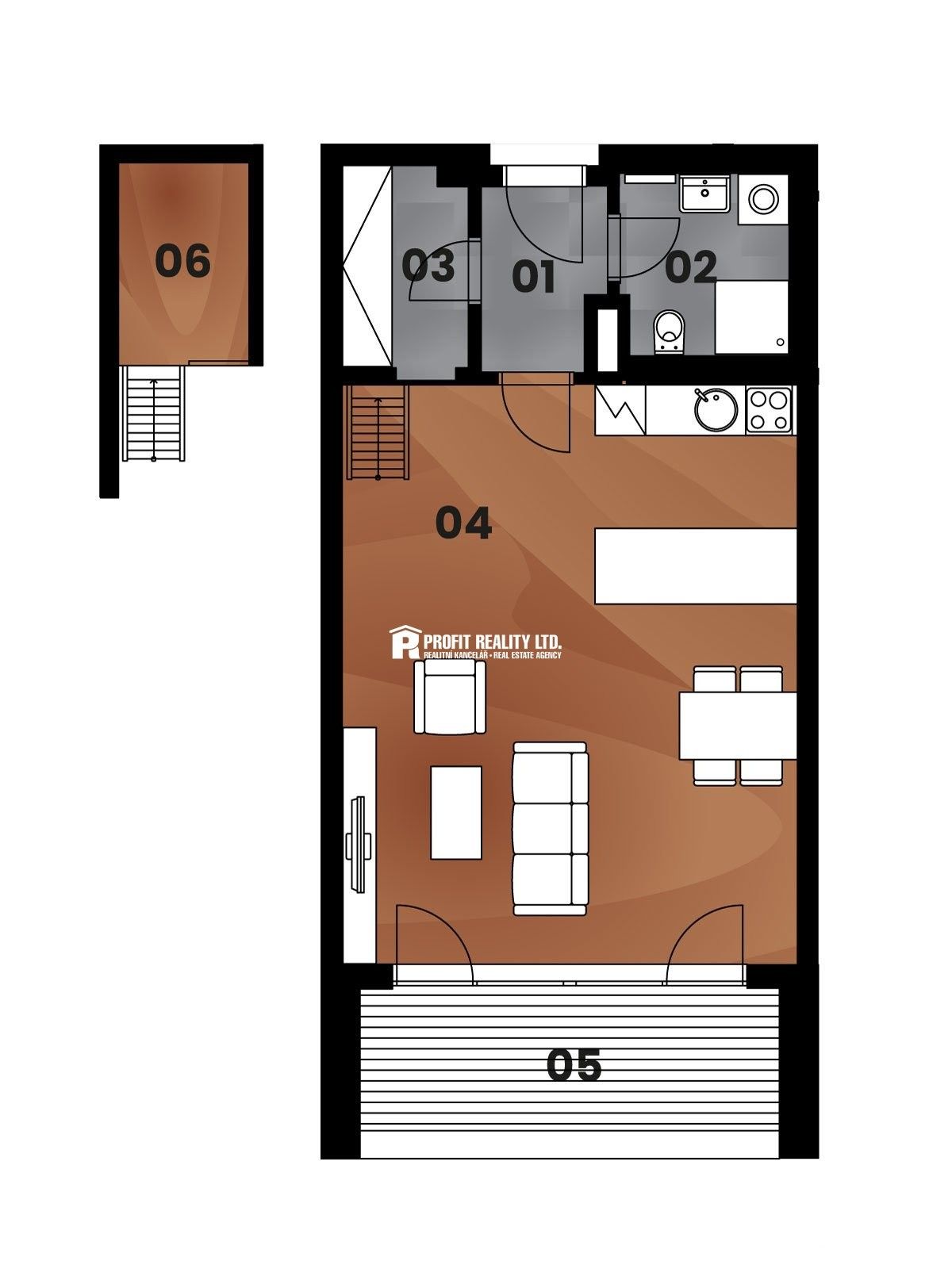 Pronájem bytu 2+kk 50 m² - foto 24
