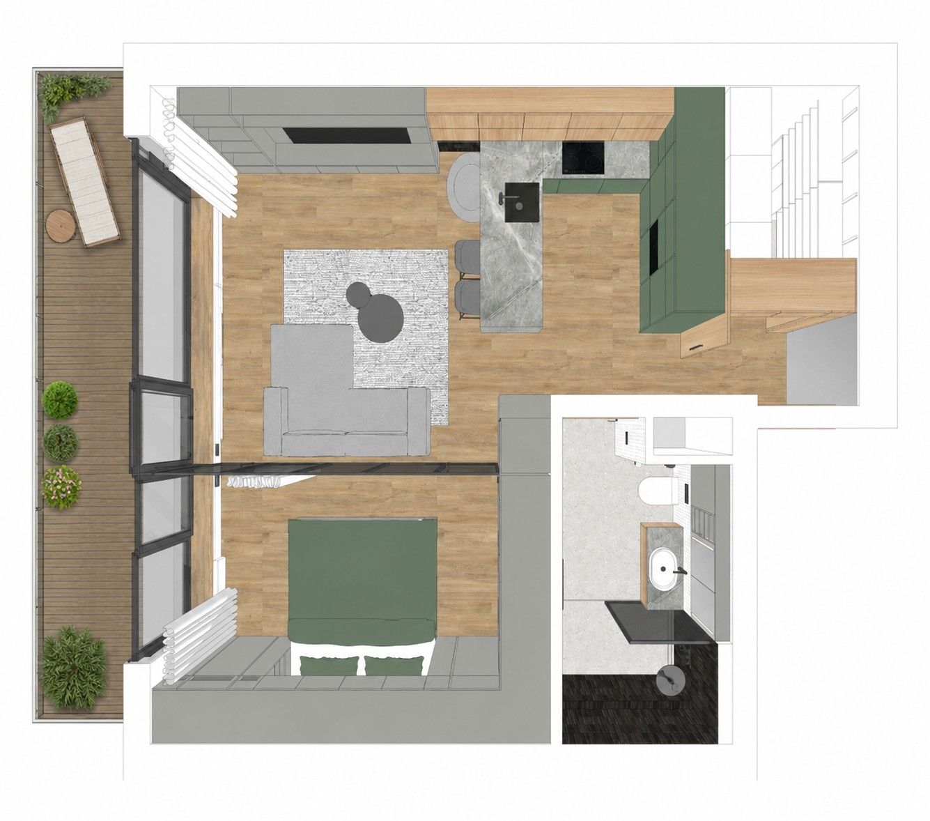 Prodej bytu 2+kk 54 m² - foto 3