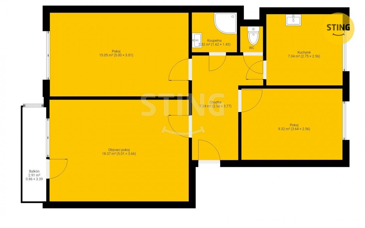 Prodej bytu 3+1 64 m² - foto 12