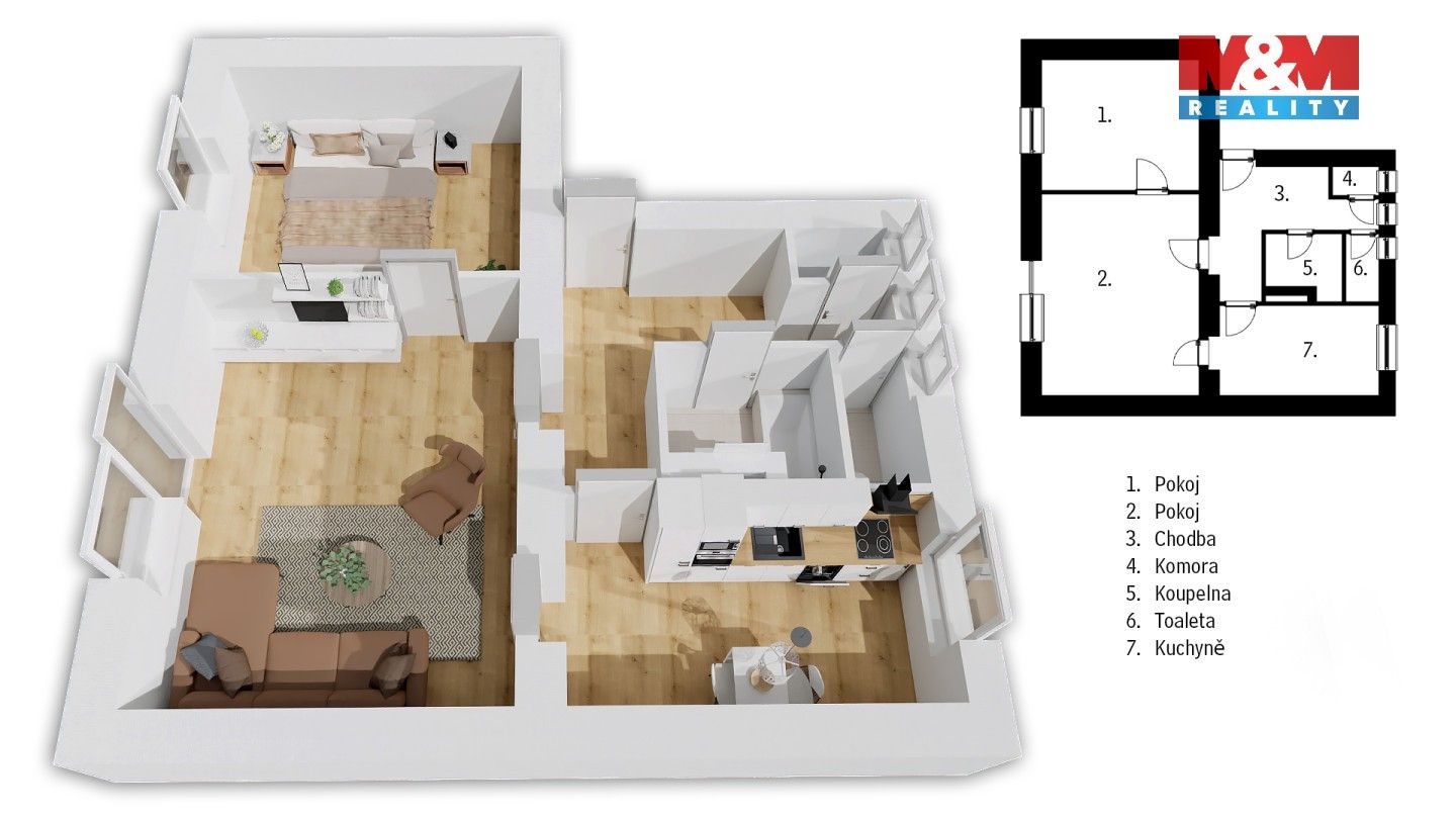 Prodej bytu 2+1 58 m² - foto 6