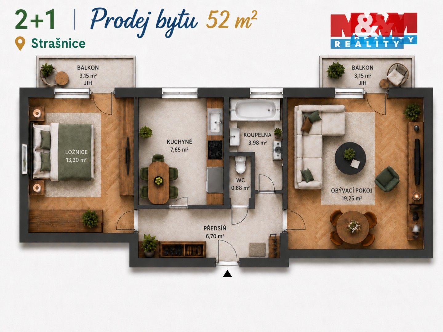 Prodej bytu 2+1 52 m² - foto 22