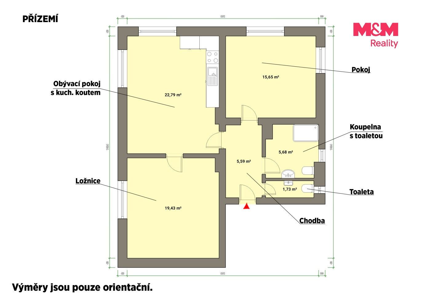 Pronájem bytu 3+kk 71 m² - foto 8