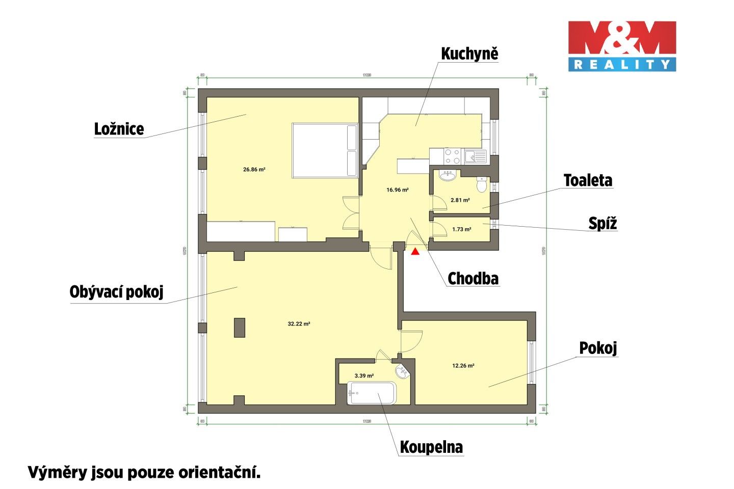 Prodej bytu 3+1 96 m² - foto 4