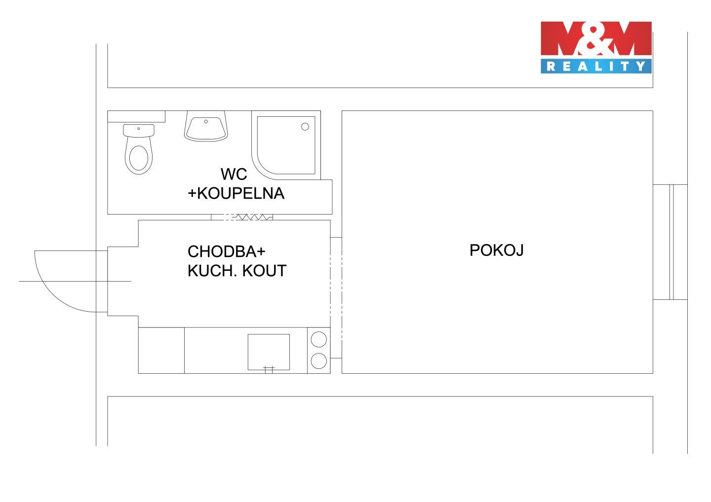 Pronájem bytu 1+kk 23 m² - foto 7