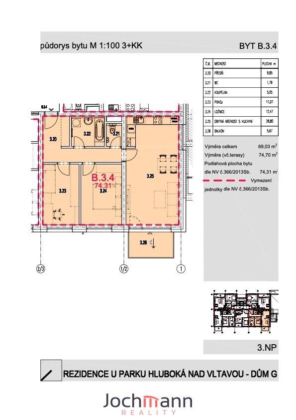 Pronájem bytu 3+kk 75 m² - foto 10