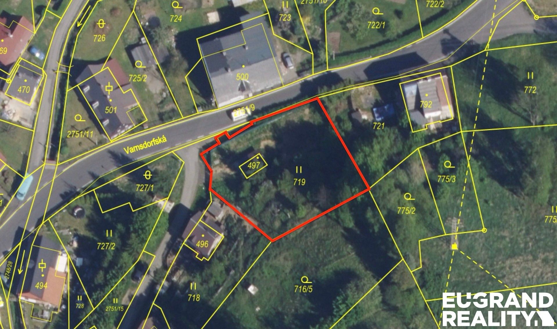 Prodej pozemku 887 m² - foto 1