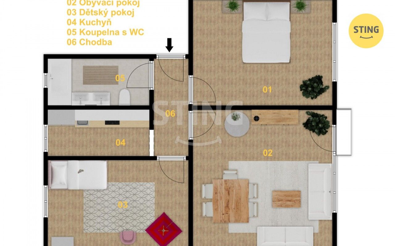 Prodej bytu 3+1 73 m² - foto 15