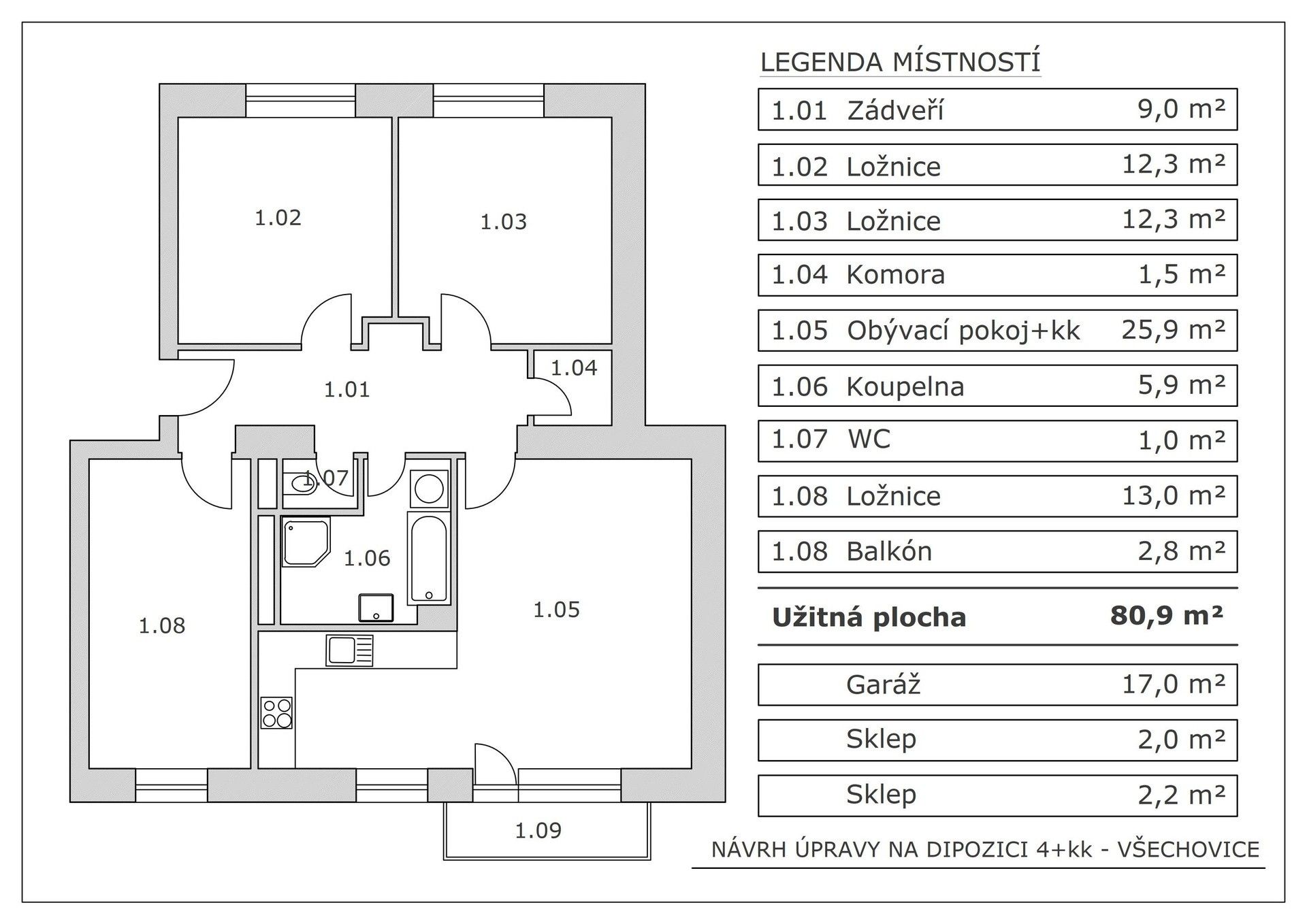 Prodej bytu 3+1 81 m² - foto 7