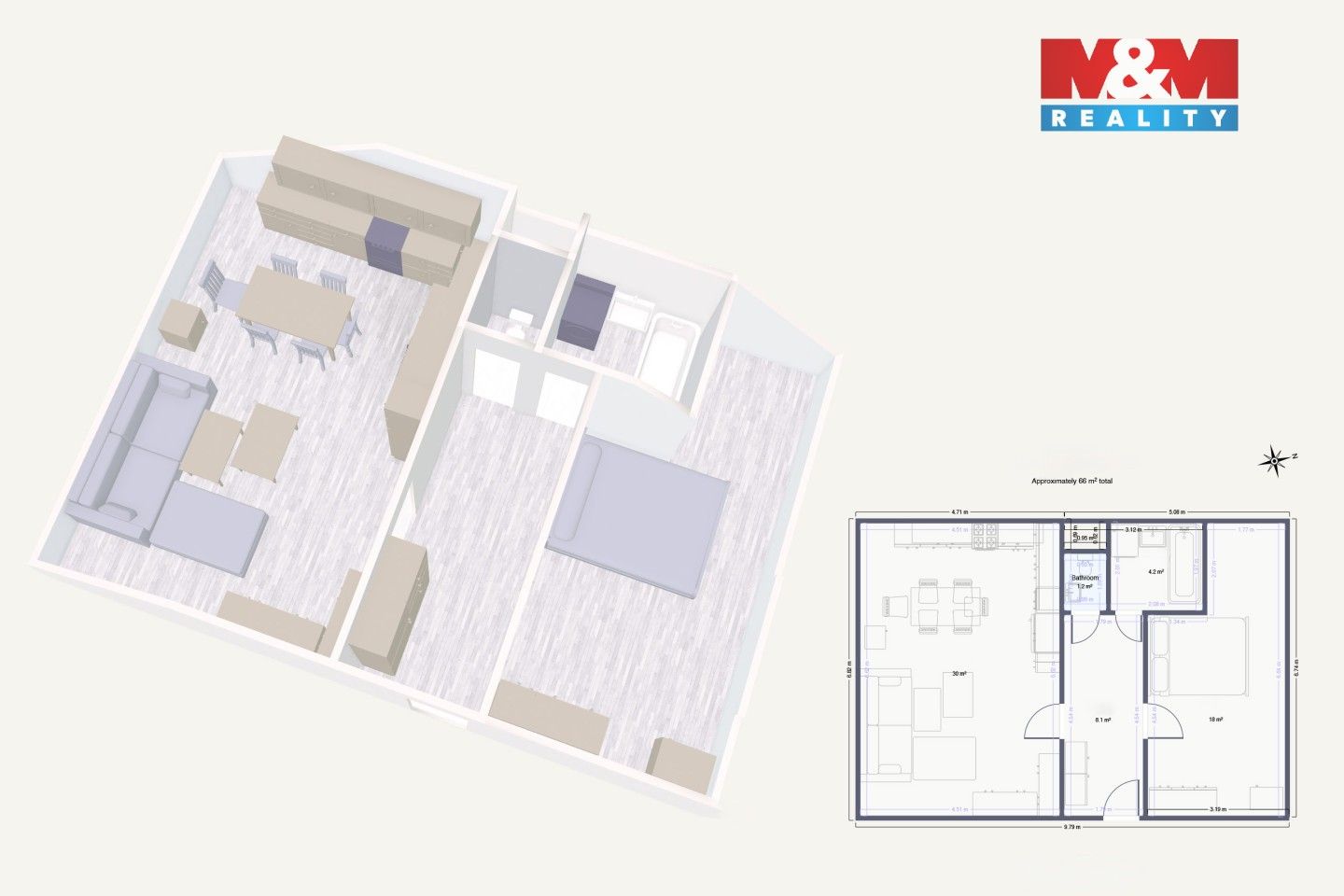 Prodej bytu 2+kk 65 m² - foto 4