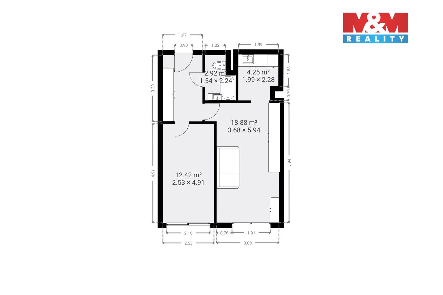 Prodej bytu 2+kk 47 m² - foto 10