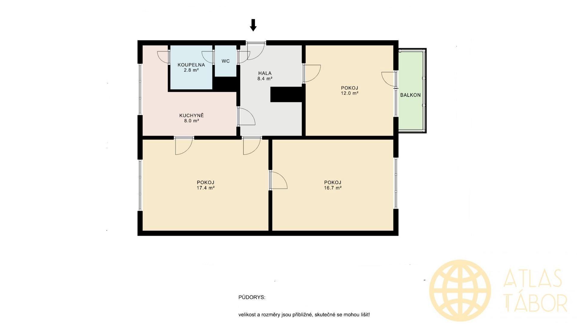 Prodej bytu 3+1 65 m² - foto 3