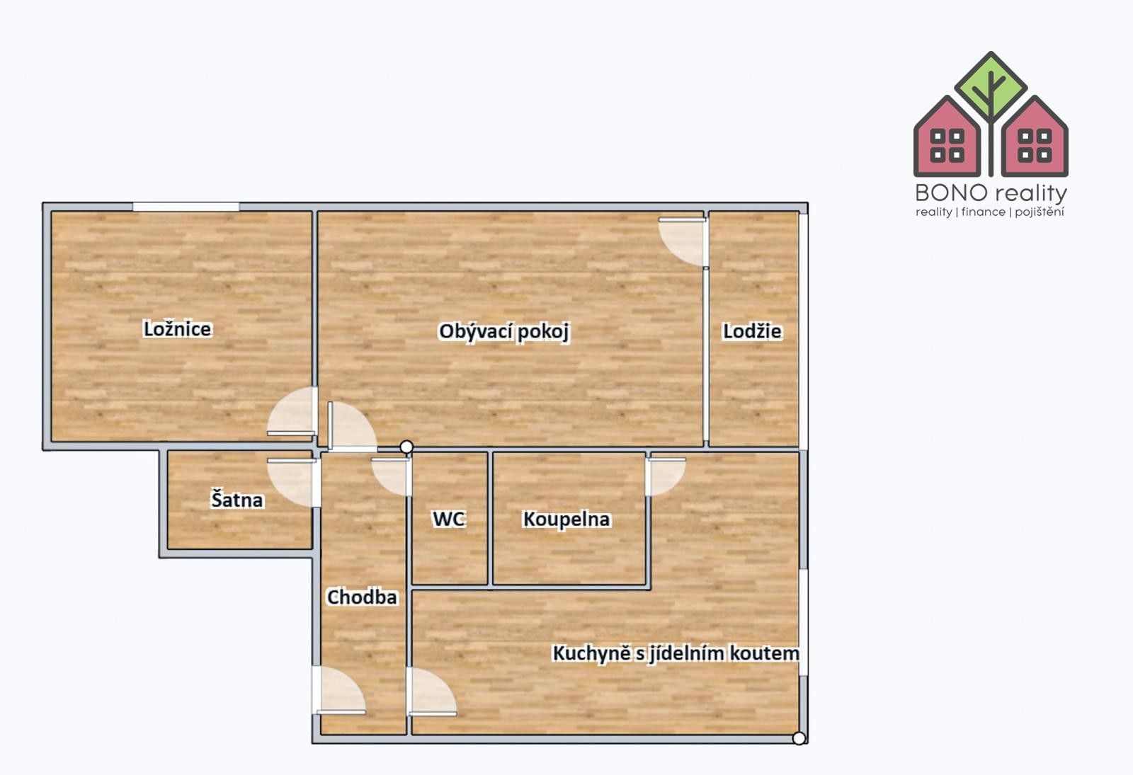 Prodej bytu 2+1 53 m² - foto 4