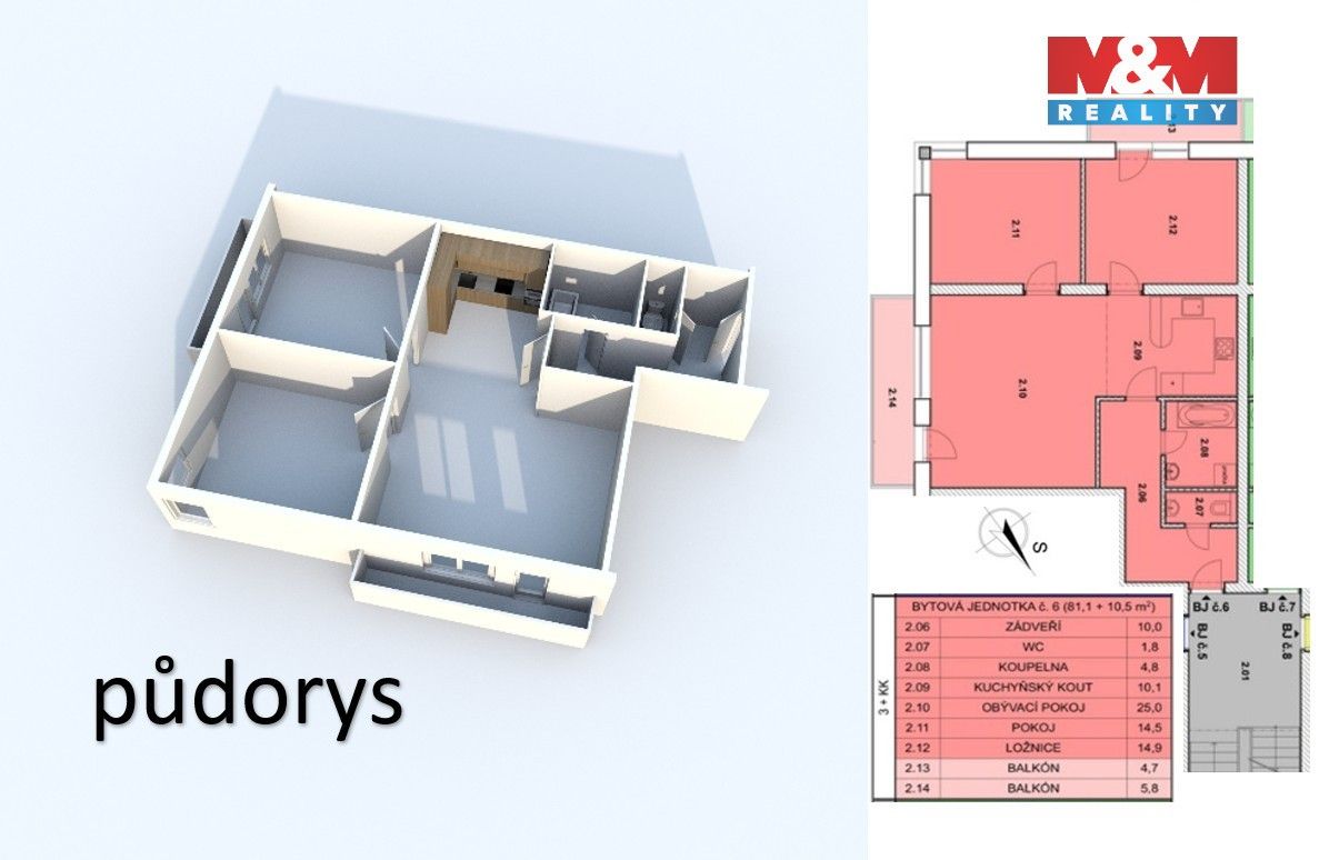 Prodej bytu 3+kk 81 m² - foto 20