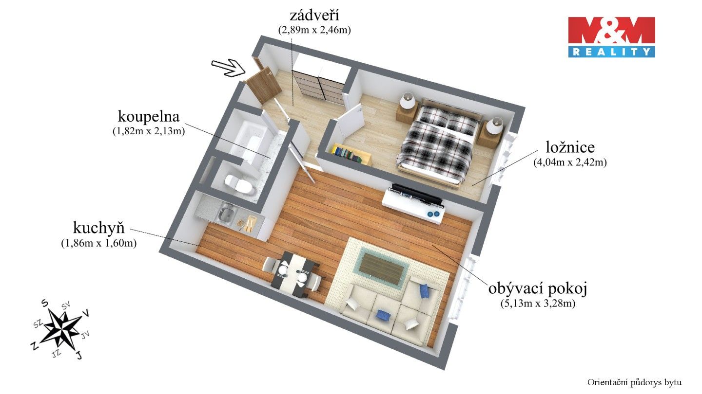 Prodej bytu 2+kk 42 m² - foto 9