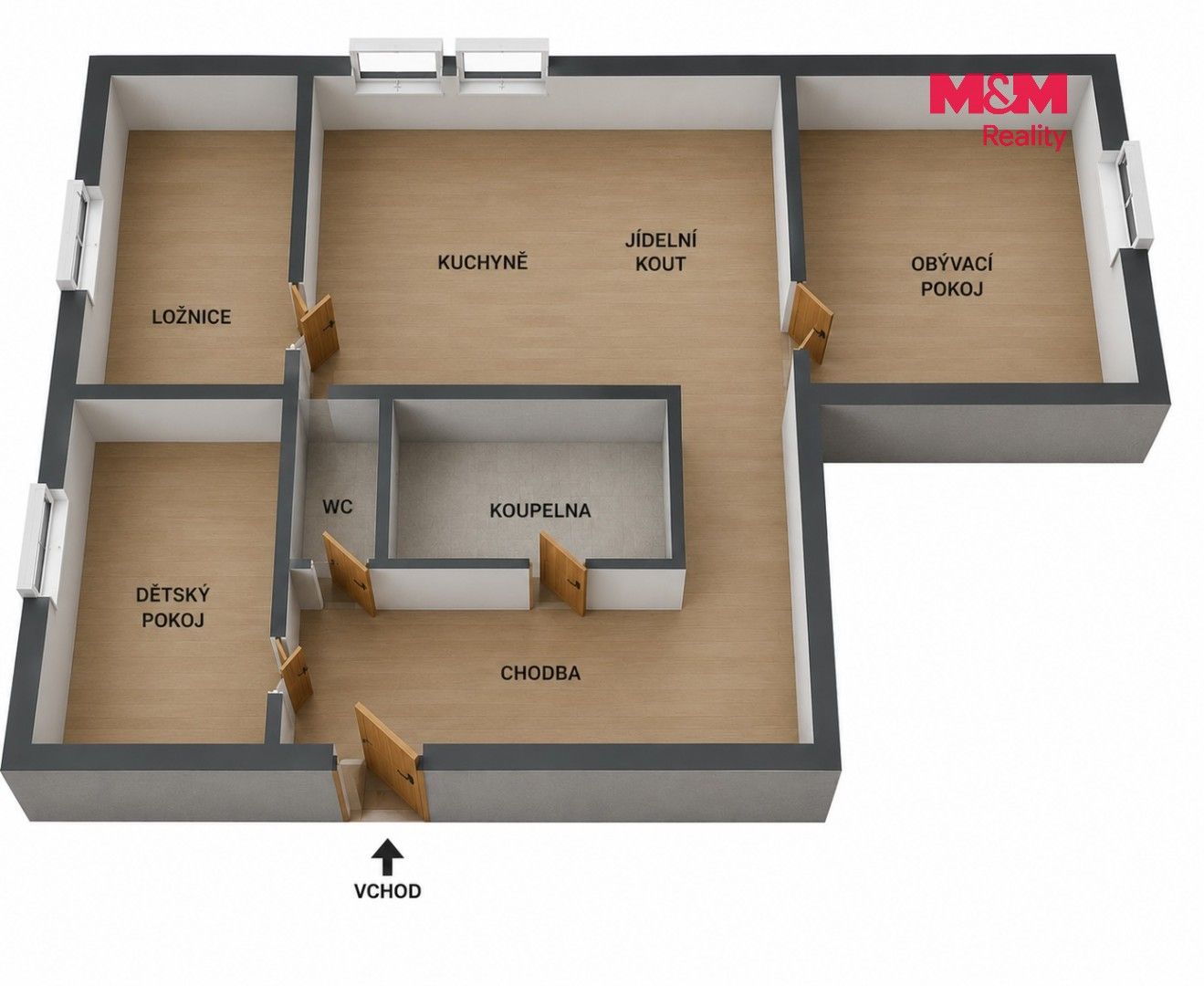 Prodej bytu 3+1 62 m² - foto 3