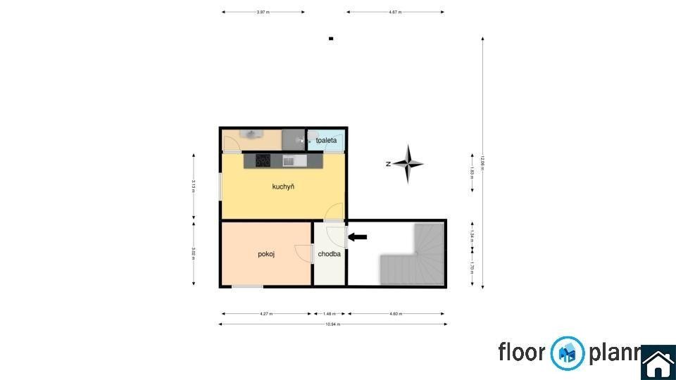 Pronájem bytu 1+1 39 m² - foto 7