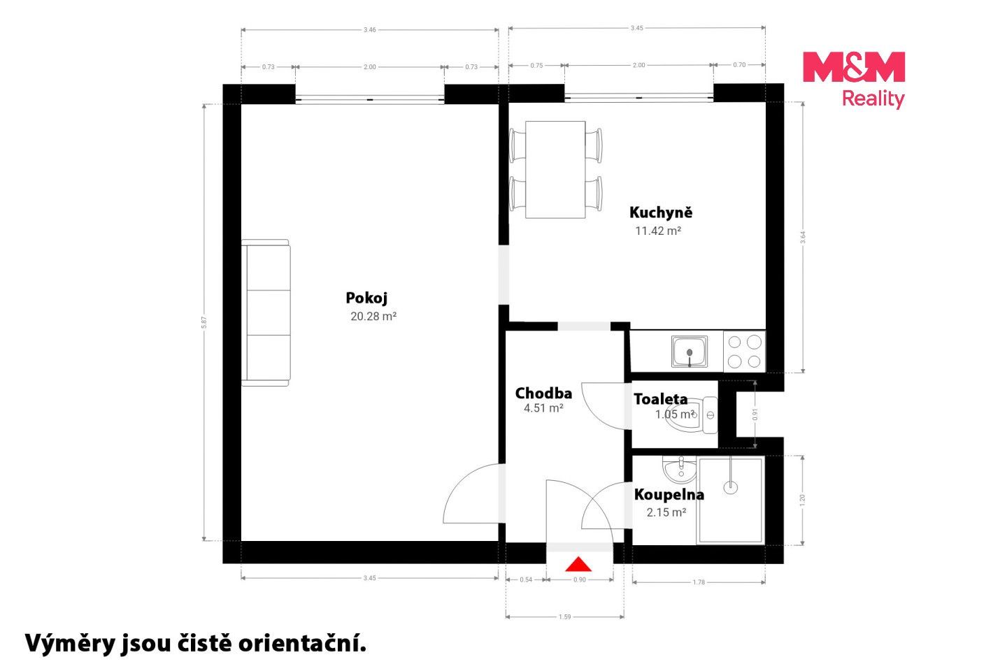 Prodej bytu 1+1 40 m² - foto 15