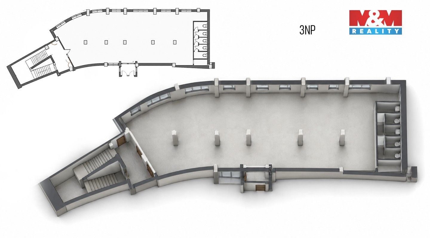 Pronájem komerčního prostoru 172 m² - foto 4
