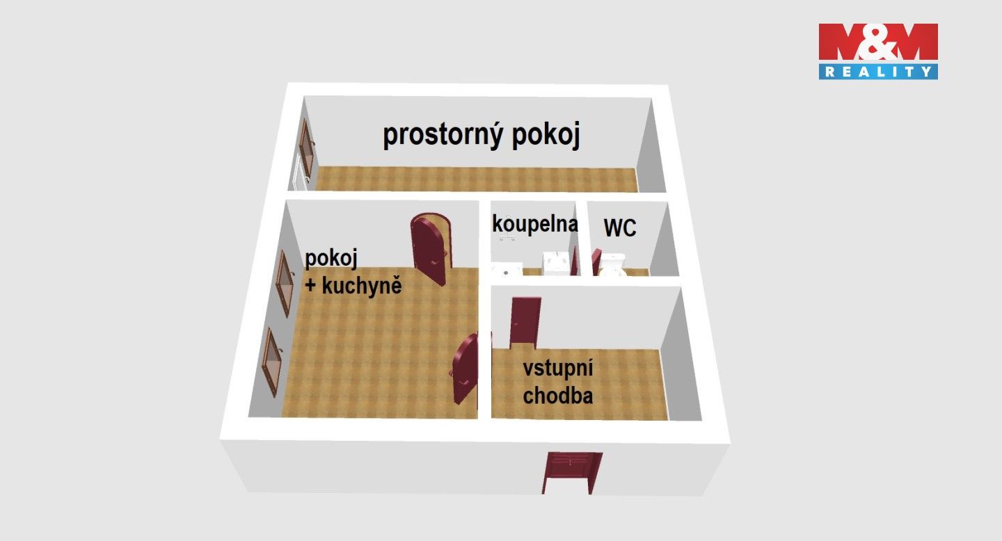 Pronájem bytu 2+kk 57 m² - foto 6