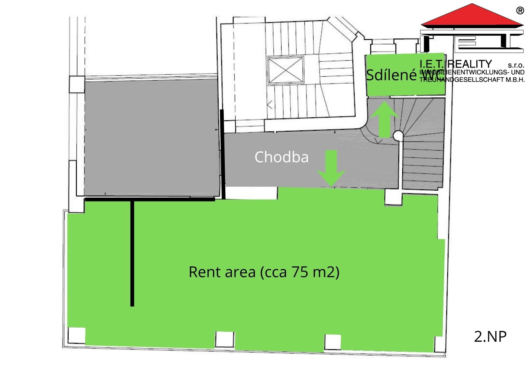 Pronájem komerčního prostoru 75 m² - foto 9