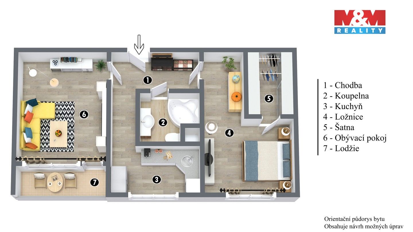 Prodej bytu 2+1 62 m² - foto 4