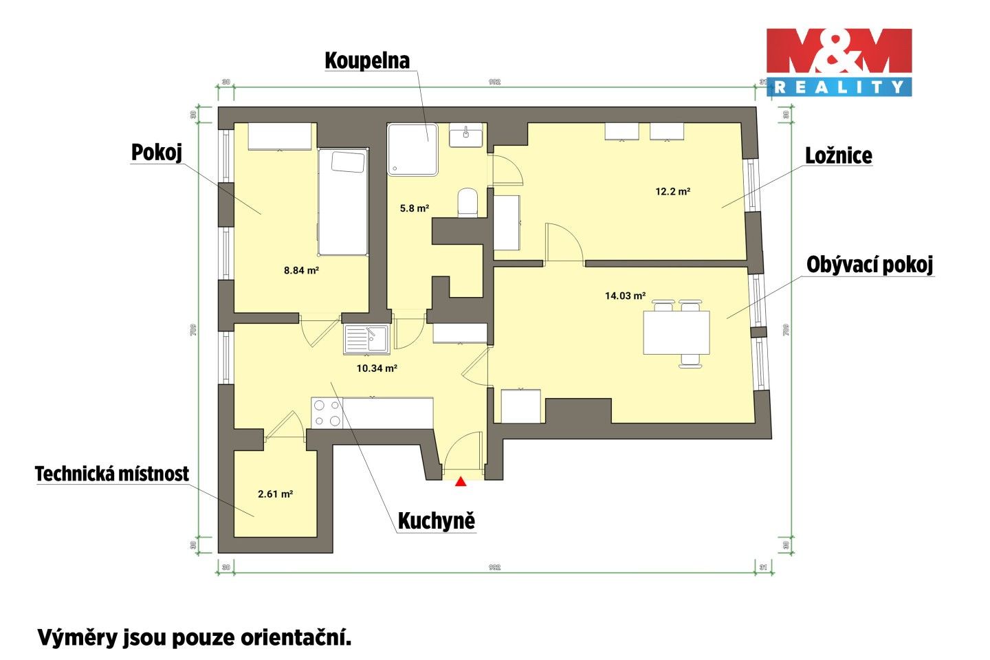 Prodej bytu 3+1 56 m² - foto 27