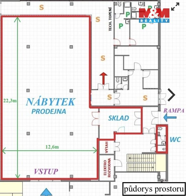 Pronájem komerčního prostoru 291 m² - foto 7