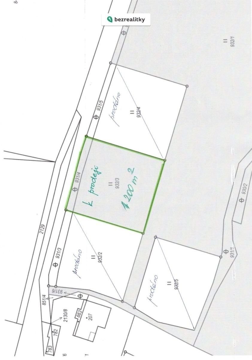 Prodej pozemku 1200 m² - foto 3