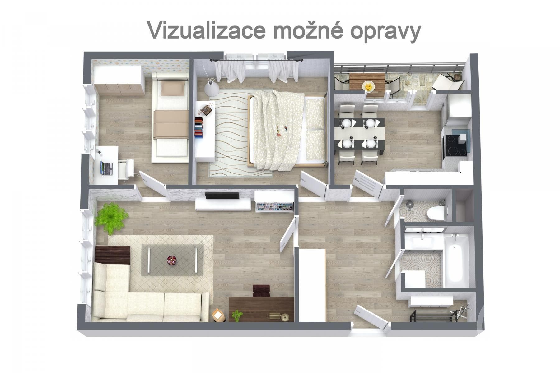 Prodej bytu 2+1 65 m² - foto 14
