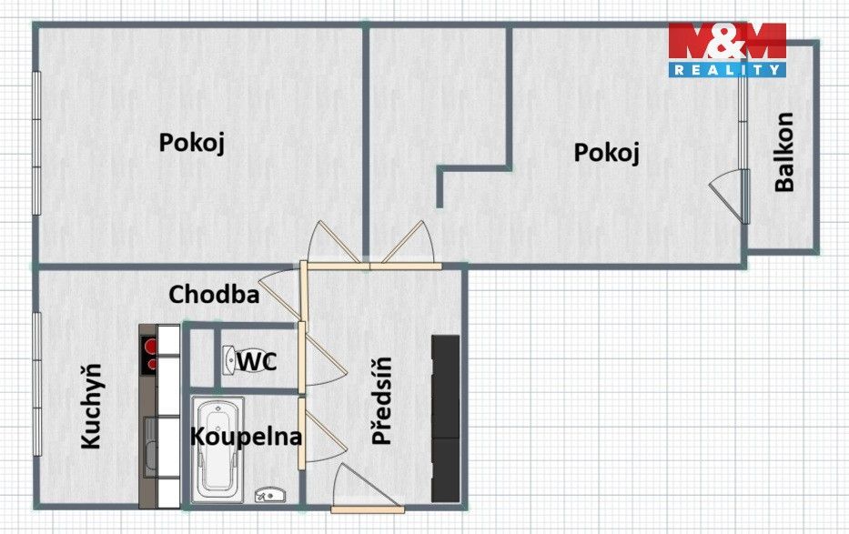Prodej bytu 2+1 57 m² - foto 11