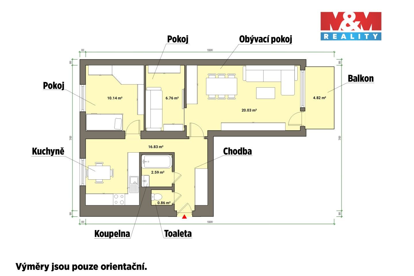 Prodej bytu 2+1 61 m² - foto 6