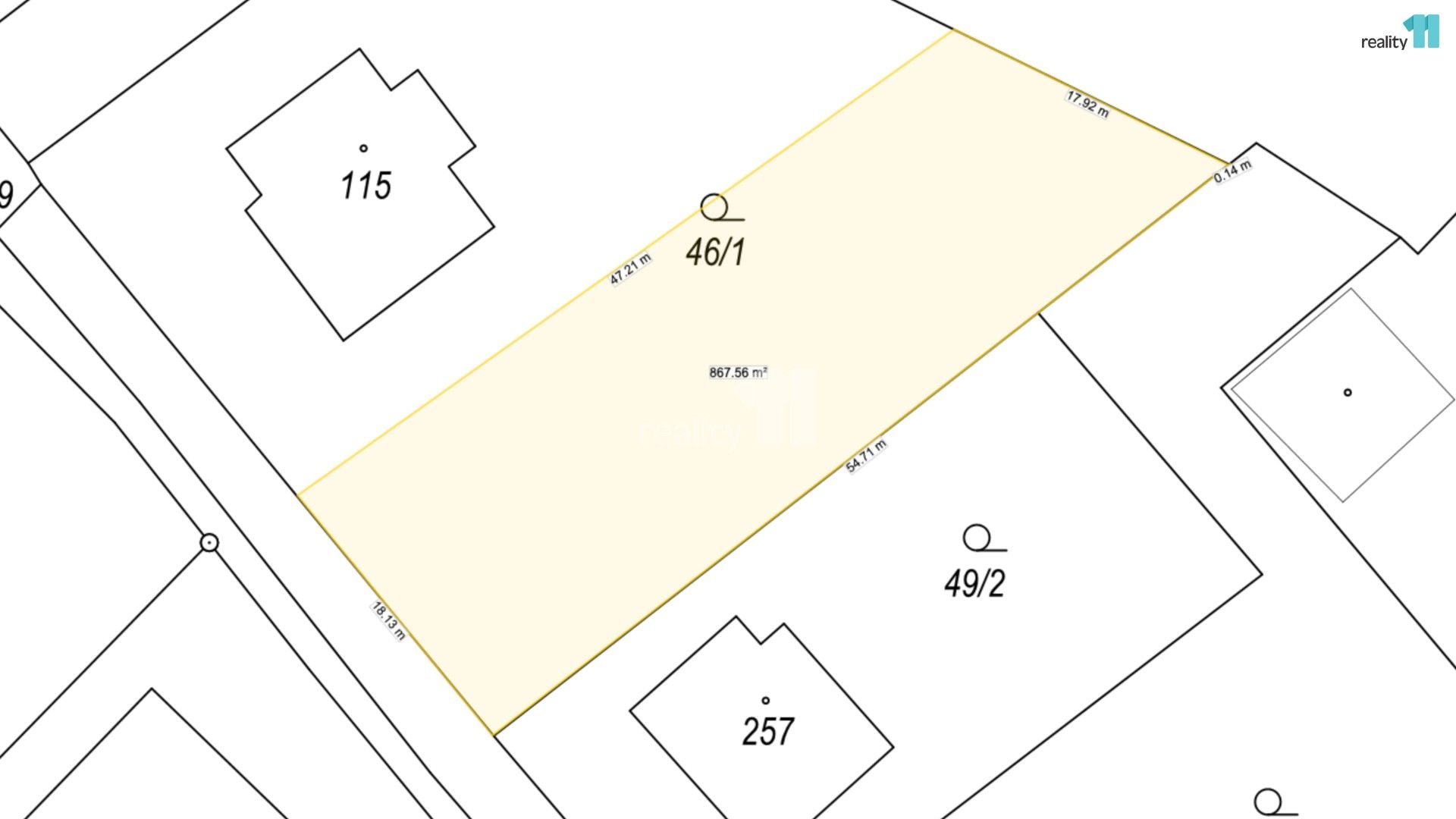 Prodej pozemku 867 m² - foto 2