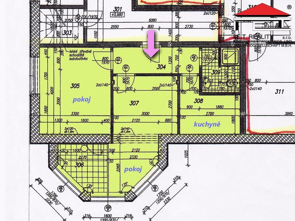 Pronájem bytu 2+1 40 m² - foto 11