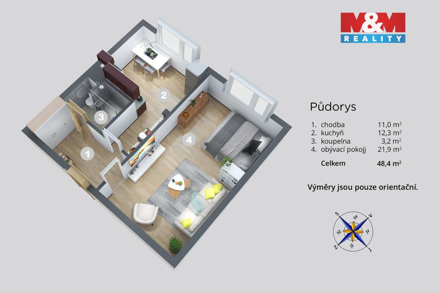Pronájem bytu 1+1 42 m² - foto 8