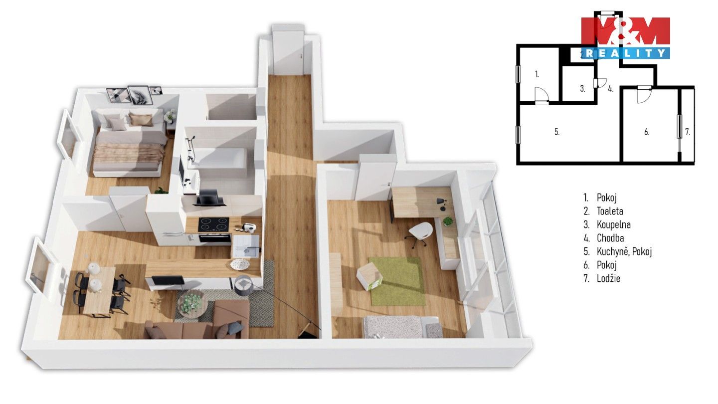 Prodej bytu 3+kk 54 m² - foto 5