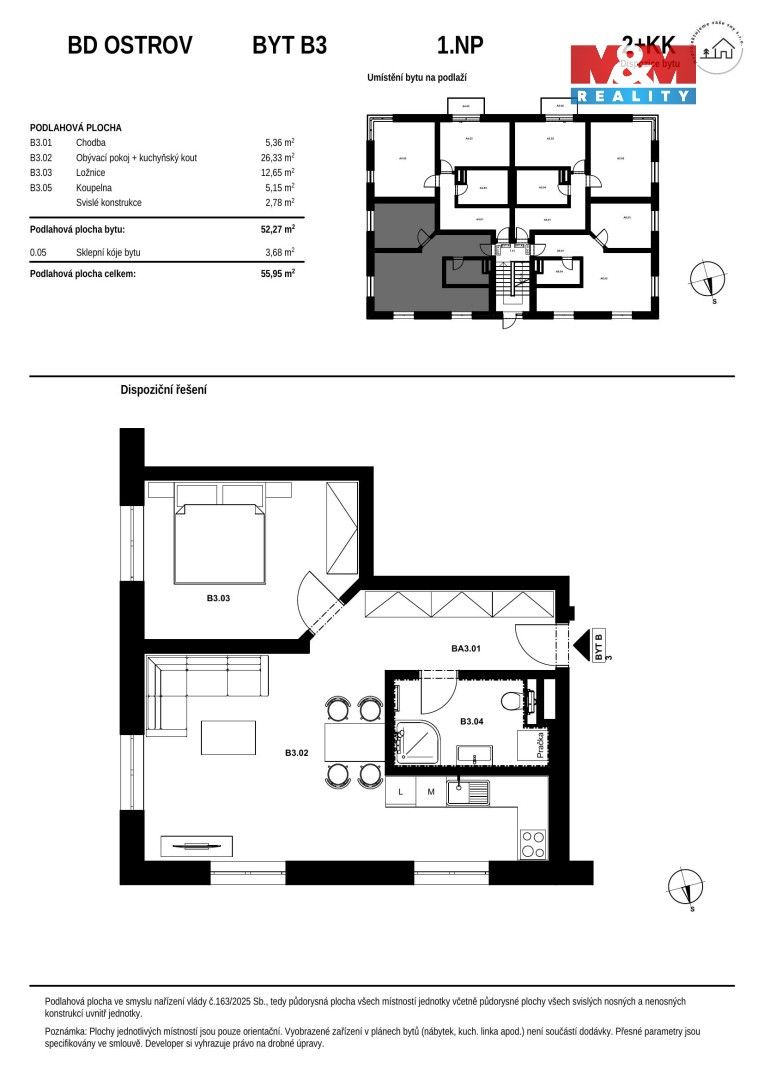 Prodej bytu 2+kk 56 m² - foto 4