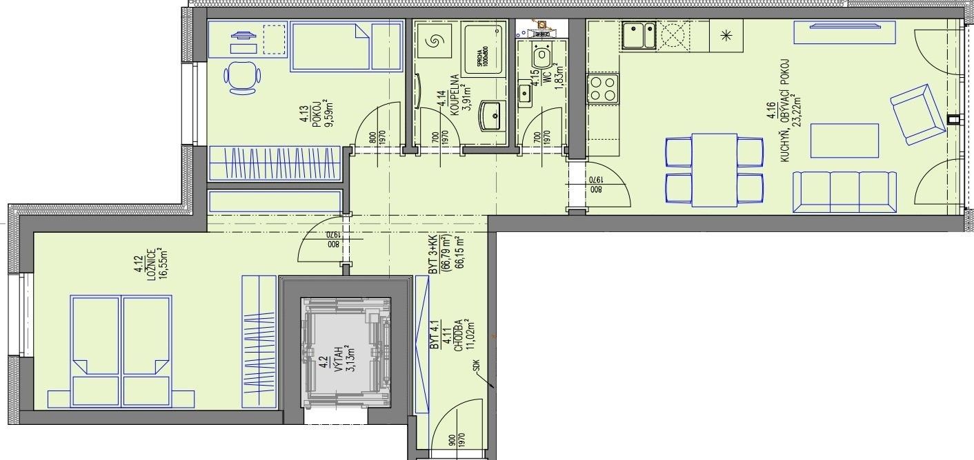 Prodej bytu 3+kk 63 m² - foto 13