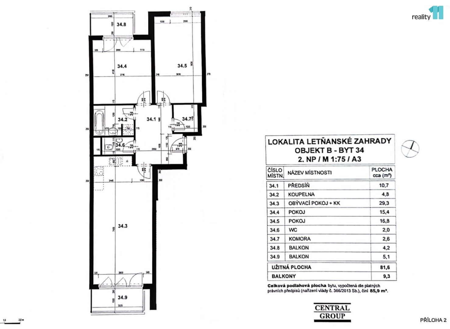 Prodej bytu 3+kk 91 m² - foto 19