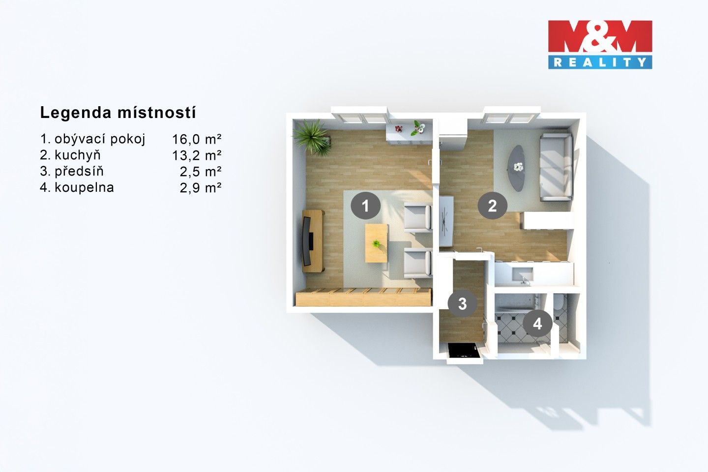 Pronájem bytu 1+1 32 m² - foto 10