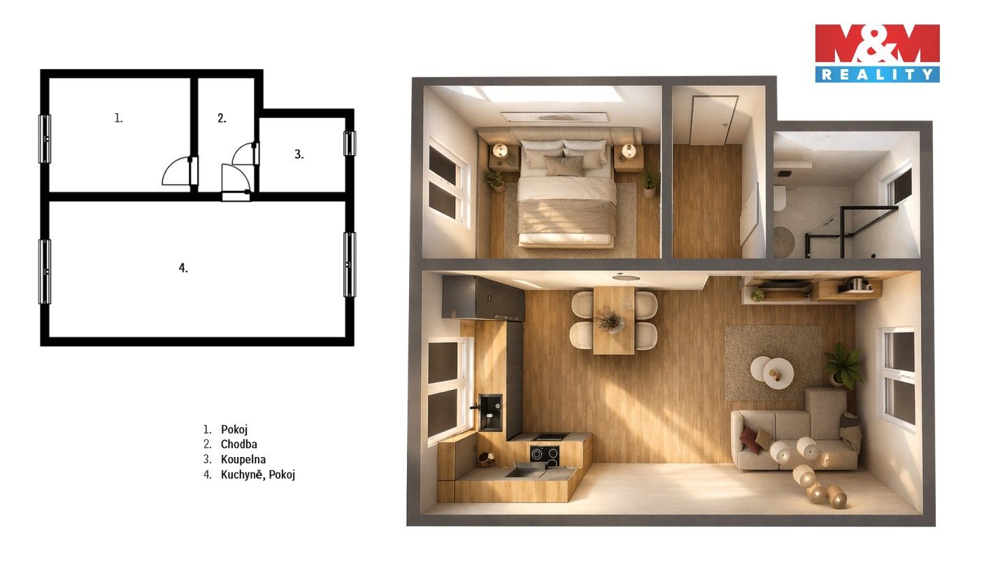 Prodej bytu 2+kk 53 m² - foto 5