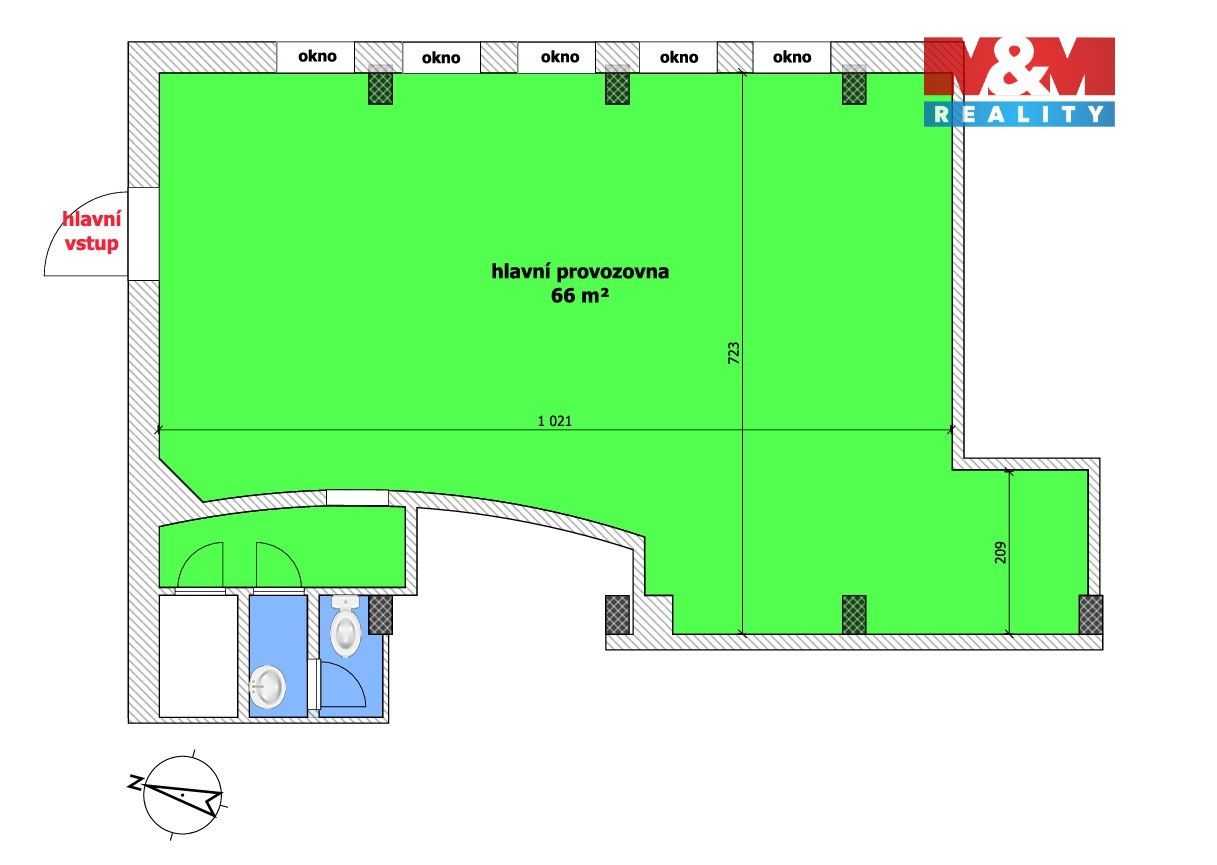 Pronájem komerčního prostoru 66 m² - foto 3