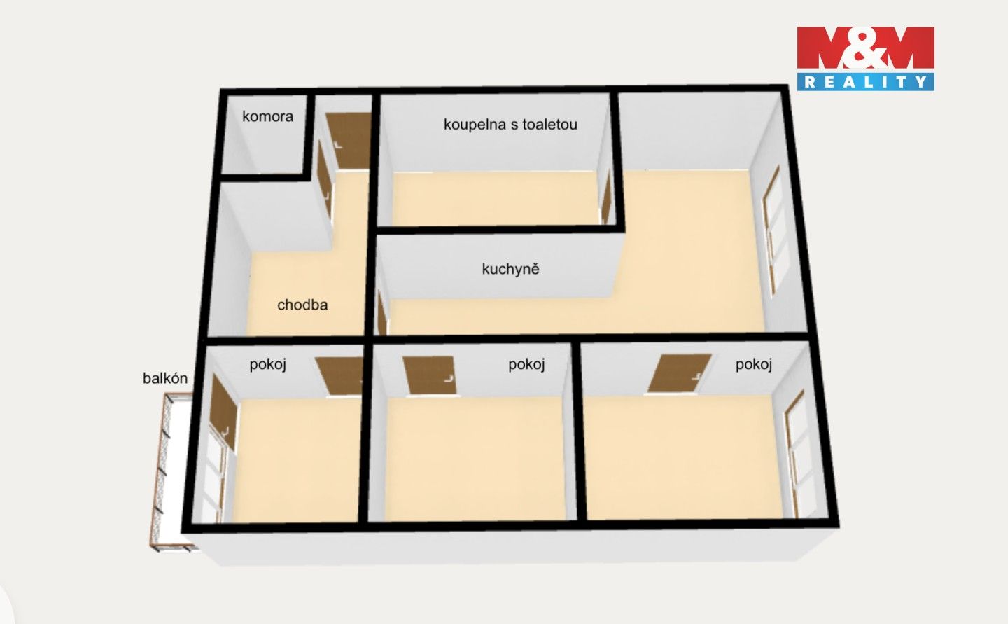 Prodej bytu 3+1 66 m² - foto 14